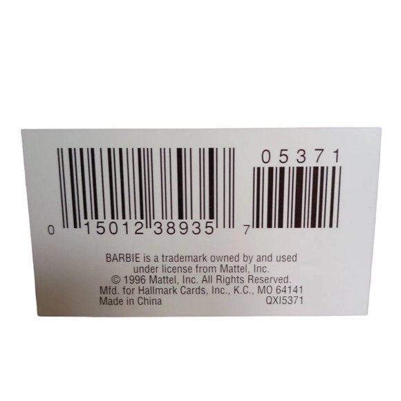 Hallmark Keepsake Ornament HOLIDAY BARBIE vintage 1996 QX15371 Original Box - Picture 3 of 9
